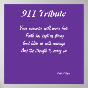 911 Tribute-Drucke Poster
