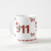 911 Twas die Nacht vor Weihnachten Kaffeetasse (Vorderseite Links)