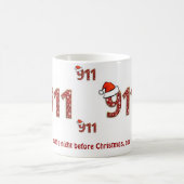 911 Twas die Nacht vor Weihnachten Kaffeetasse (Mittel)
