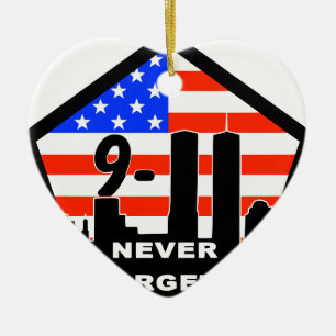 911 Vergessen Sie nie Keramik Ornament