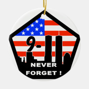 911 Vergessen Sie nie Keramikornament