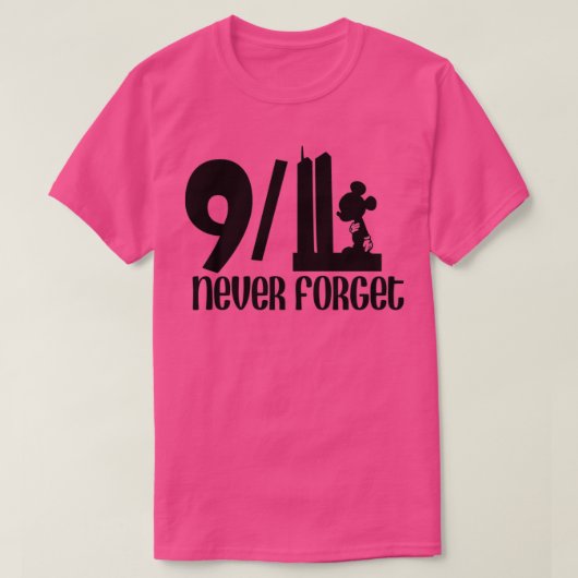 911 Vergessen Sie niemals die Gedenkstätte für Zwi T-Shirt (Design vorne)