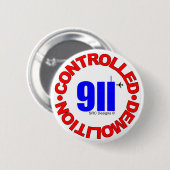 911 VERSCHWÖRUNGS-KNOPF BUTTON (Vorne & Hinten)