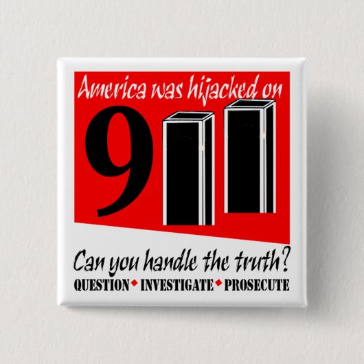 911 Verschwörungs-Knöpfe Button (Vorderseite)