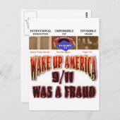 911 Verschwörungskarten Postkarte (Vorne/Hinten)