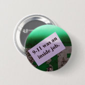 911 war ein Innendienst Button (Vorne & Hinten)