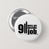 911 waren ein Insider-Job Button (Vorne & Hinten)