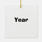 911 Weihnachts-Weihnachtsschmuck Keramikornament (Rückseite)