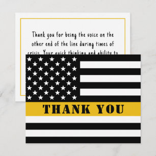 911 Wertsteigerung der Thin-Gold-Line-Flagge für d Dankeskarte