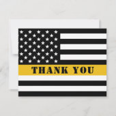 911 Wertsteigerung der Thin-Gold-Line-Flagge für d Dankeskarte (Vorderseite)