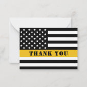 911 Wertsteigerung der Thin-Gold-Line-Flagge für d Mitteilungskarte (Vorderseite)