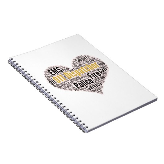 911 Word-Cloud für den Datenaustausch Notizblock (Rechte Seite)