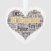911 Word-Cloud für den Datenaustausch Ornament (Vorderseite)