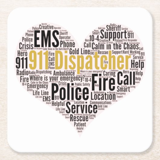 911 Word-Cloud für den Datenaustausch Rechteckiger Pappuntersetzer (Vorderseite)