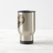 911 Word-Cloud für den Datenaustausch Reisebecher (Mittel)