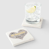 911 Word-Cloud für den Datenaustausch Steinuntersetzer (Seitenansicht)