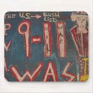 911 WURDE BLAU BEFESTIGT MOUSEPAD