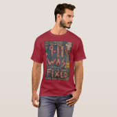 911 WURDE BLAU BEFESTIGT T-Shirt (Vorne ganz)