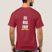 911 WURDE BLAU BEFESTIGT T-Shirt (Rückseite)