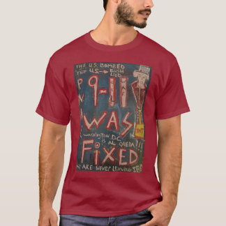 911 WURDE BLAU BEFESTIGT T-Shirt