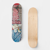 911 WURDE ROT BEHOBEN SKATEBOARD (Vorderseite)