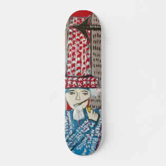 911 WURDE ROT BEHOBEN SKATEBOARD