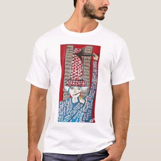 911 WURDE ROT BEHOBEN T-Shirt (Vorderseite)