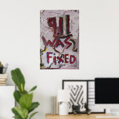 911 WURDE WEISS BEHOBEN POSTER (Heimbüro)