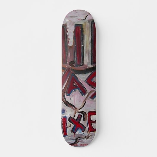 911 WURDE WEISS BEHOBEN SKATEBOARD (Vorne)
