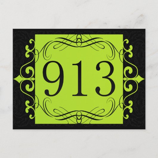 913 Bereichscode Postkarte (Vorderseite)