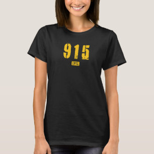 915 EPTX El Paso TX Grobe Schablonen Design Premiu T-Shirt