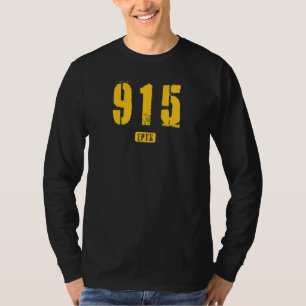 915 EPTX El Paso TX Grobes Schablonen-Design_4 T-Shirt