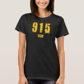 915 EPTX El Paso TX robustes Gestaltungskonzept T-Shirt (Vorderseite)
