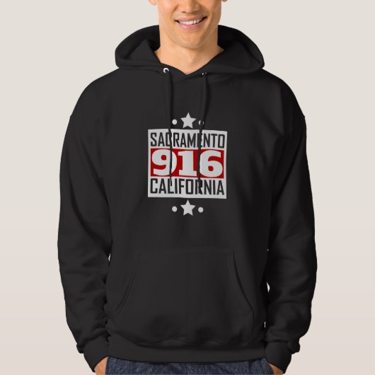 916 Sacramento CA Postleitzahl Hoodie (Vorderseite)