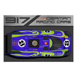 917 No.3 Hippie Car Poster