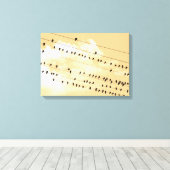 91(1) Vögel Leinwanddruck (Insitu (Holzboden))