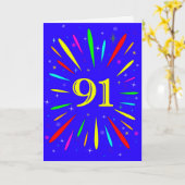 91. Birthday Explosion Card Karte (Gelbe Blume)