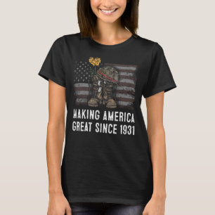 91. Geburtstag - Amerika seit 1931 großartig mache T-Shirt