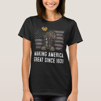 91. Geburtstag - Amerika seit 1931 großartig mache T-Shirt