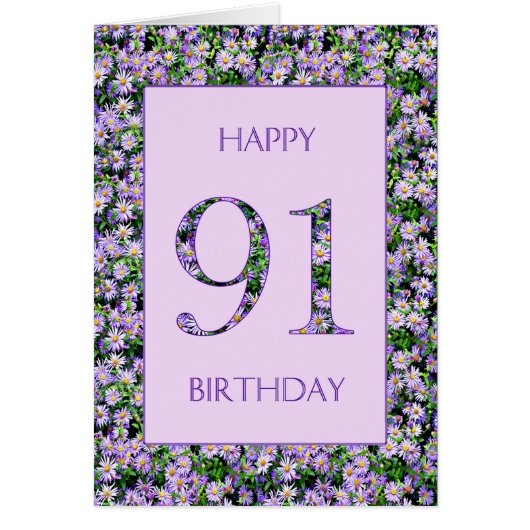 91. Geburtstag Lila Tageszeitungen (Vorne)