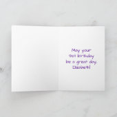 91. Geburtstag: Loving Hearts Pattern, Regenbogen Karte (Innenseite)