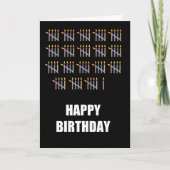 91. Geburtstag mit Kerzen Karte (Vorderseite)