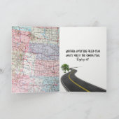 91. Geburtstag Red Retro Truck auf Karte (Innenseite)