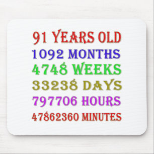 91. Geburtstagsfeiertage Mousepad