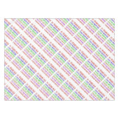 91. Geburtstagsfeiertage Tischdecke (Vorderseite (Horizontal))