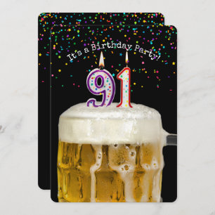 91. Geburtstagskandle-Party Einladung
