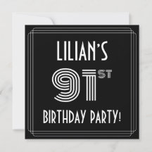 91. Geburtstagsparty: Art-Déco-Stil mit Individuel