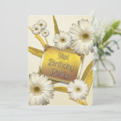 91. Geburtstagsparty Einladung mit den Molkereien (Stehend Vorderseite)