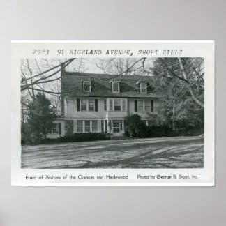 91 Highland Avenue Kurz Hills NJ Poster