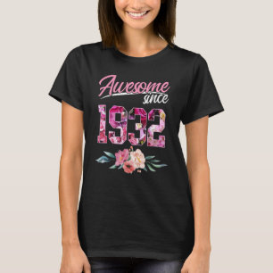 91-jähriger Blumengeburtstag Phantastisch seit 193 T-Shirt